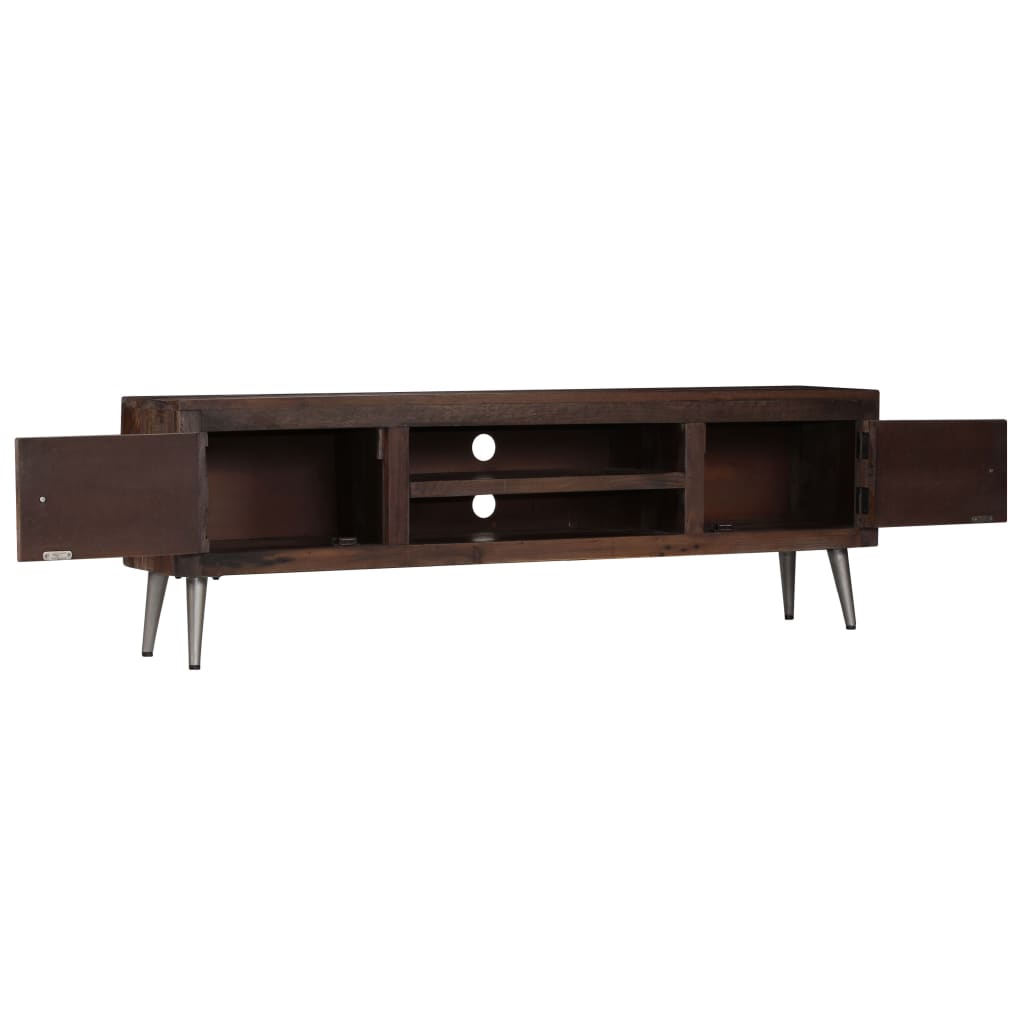 vidaXL Meuble TV en bois de récupération massif 140x30x45 cm
