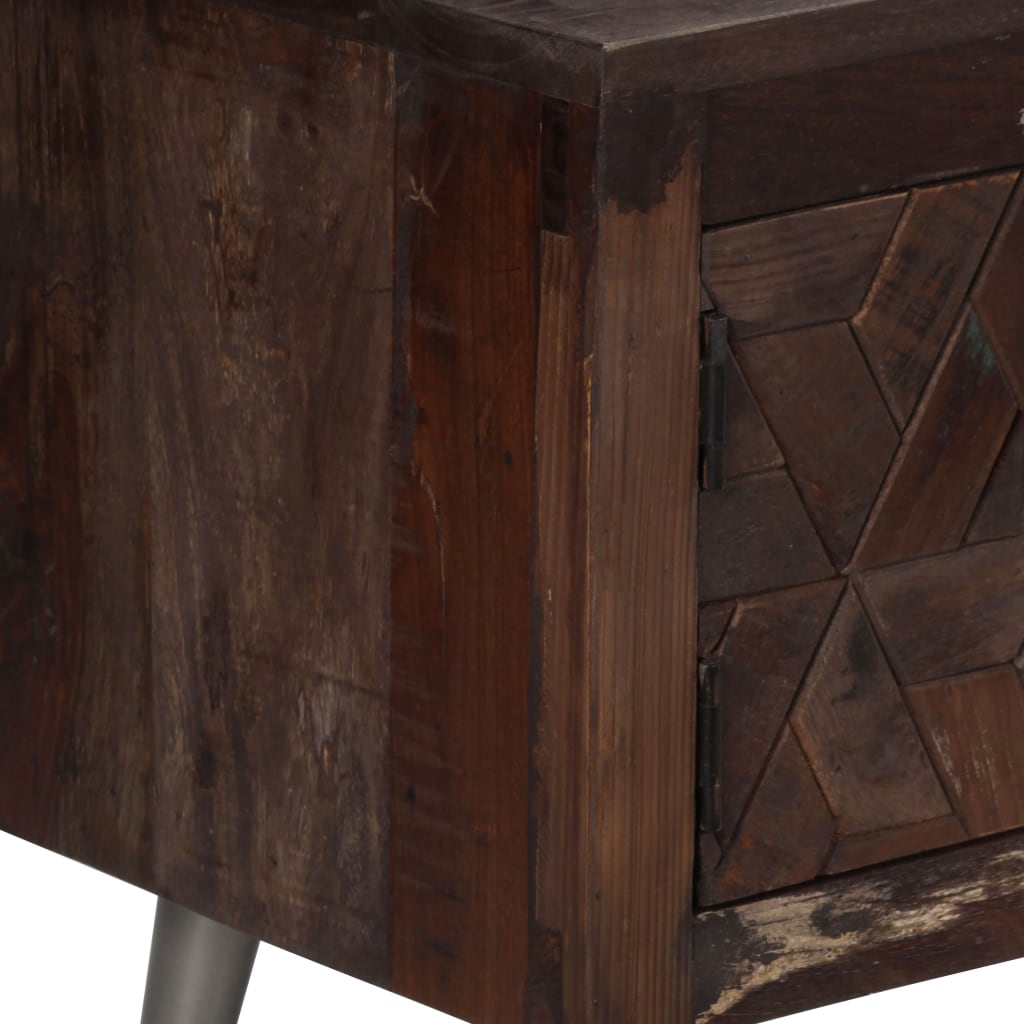 vidaXL Meuble TV en bois de récupération massif 140x30x45 cm