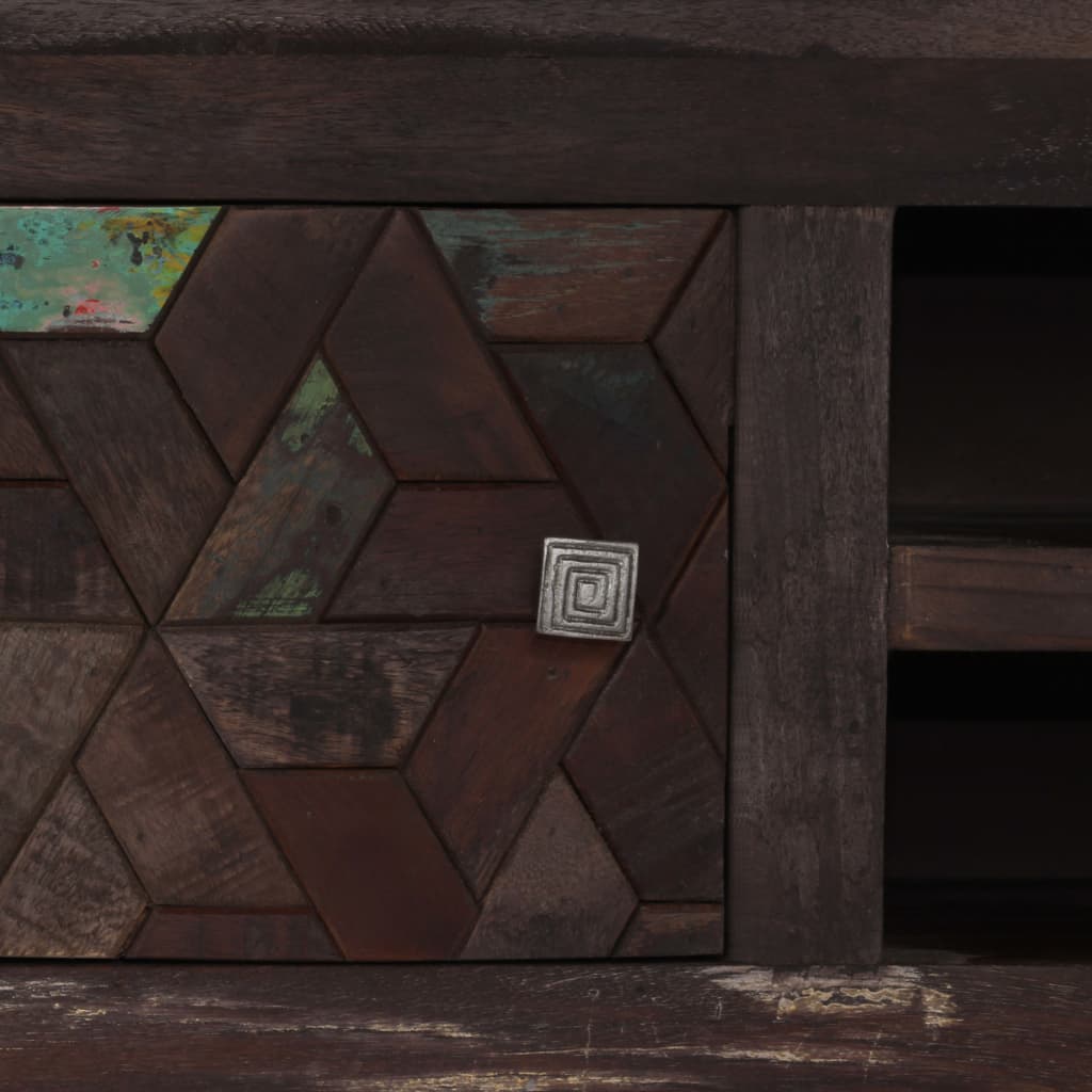 vidaXL Meuble TV en bois de récupération massif 140x30x45 cm