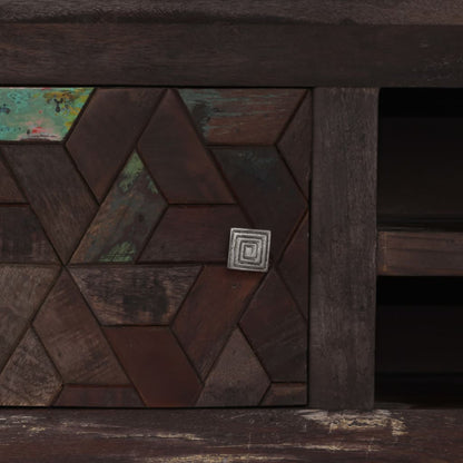 vidaXL Meuble TV en bois de récupération massif 140x30x45 cm