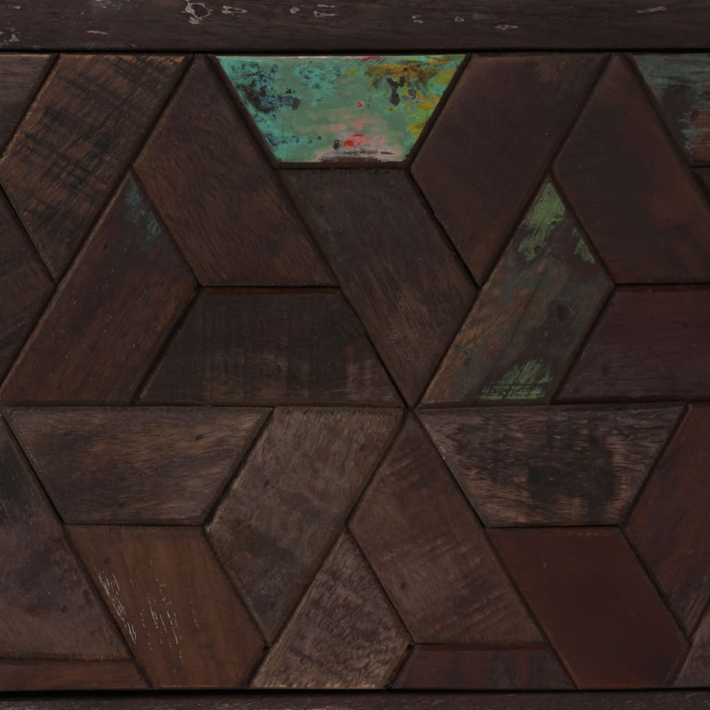 vidaXL Meuble TV en bois de récupération massif 140x30x45 cm