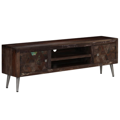 vidaXL Meuble TV en bois de récupération massif 140x30x45 cm