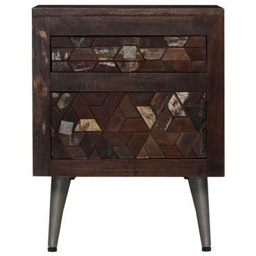 vidaXL Table de chevet bois de récupération massif 40x30x50 cm