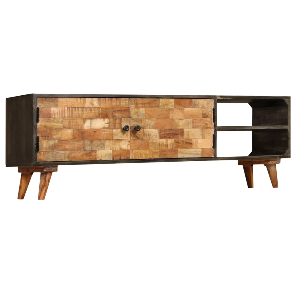 vidaXL Meuble TV bois de manguier massif 140x30x45 cm