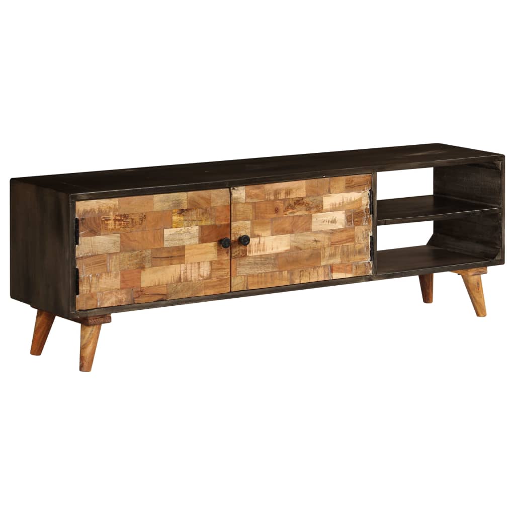 vidaXL Meuble TV bois de manguier massif 140x30x45 cm