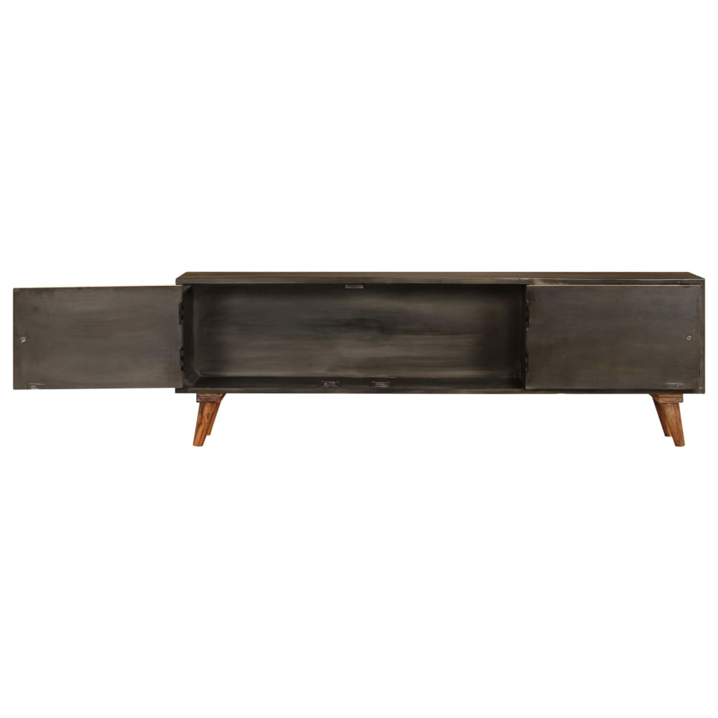 vidaXL Meuble TV bois de manguier massif 140x30x45 cm
