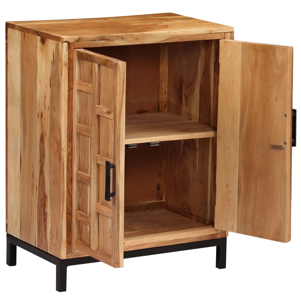 vidaXL Bahut en bois d'acacia massif 60x35x76 cm marron