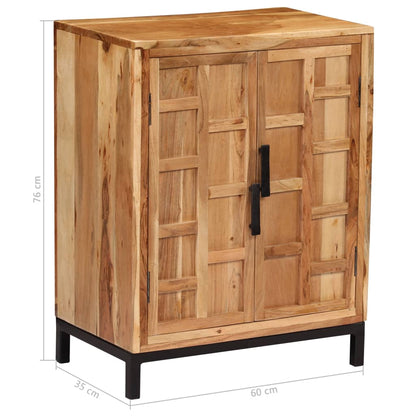 vidaXL Bahut en bois d'acacia massif 60x35x76 cm marron