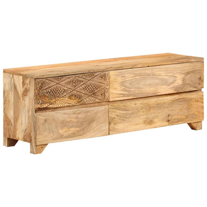 vidaXL Meuble TV en bois de manguier massif 110x30x40 cm