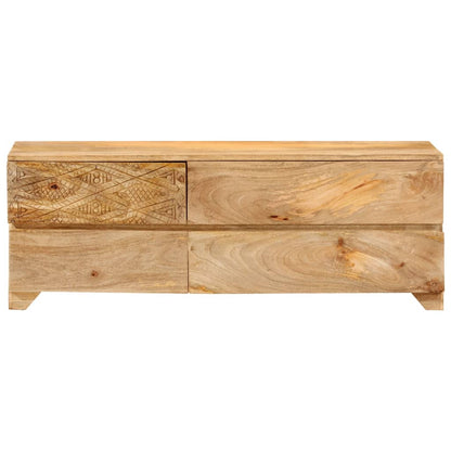 vidaXL Meuble TV en bois de manguier massif 110x30x40 cm