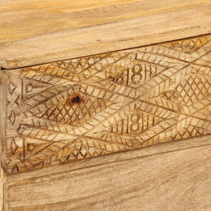 vidaXL Meuble TV en bois de manguier massif 110x30x40 cm