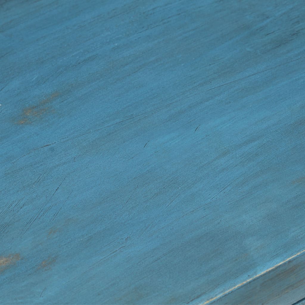 vidaXL Nachttisch Massivholz Mango 40x30x50 cm Blau
