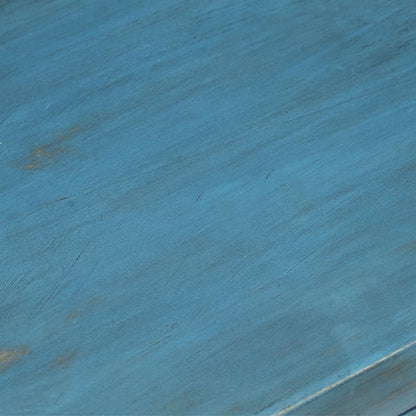 vidaXL Nachttisch Massivholz Mango 40x30x50 cm Blau