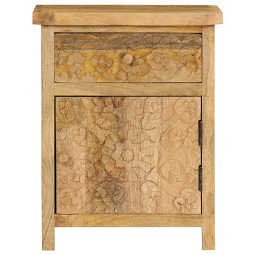vidaXL Table de chevet Bois de manguier massif 40x30x50 cm