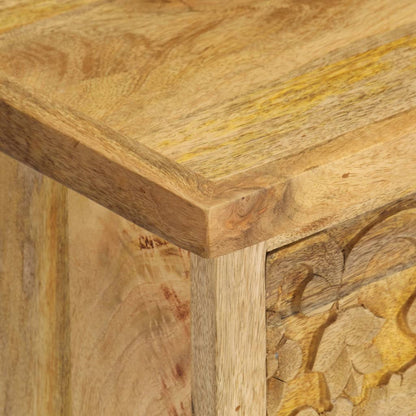 vidaXL Table de chevet Bois de manguier massif 40x30x50 cm