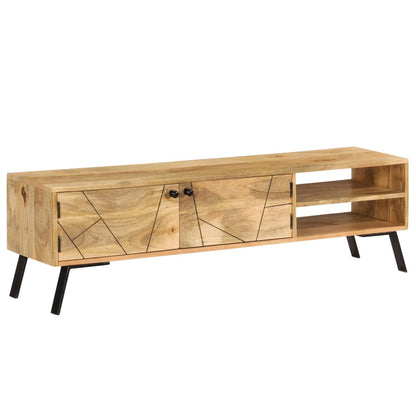 vidaXL Meuble TV bois de manguier massif 140x30x40 cm