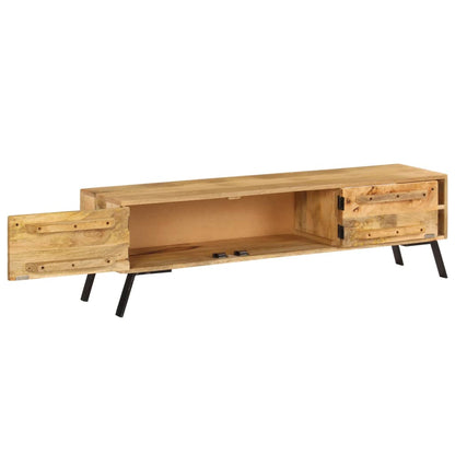 vidaXL Meuble TV bois de manguier massif 140x30x40 cm
