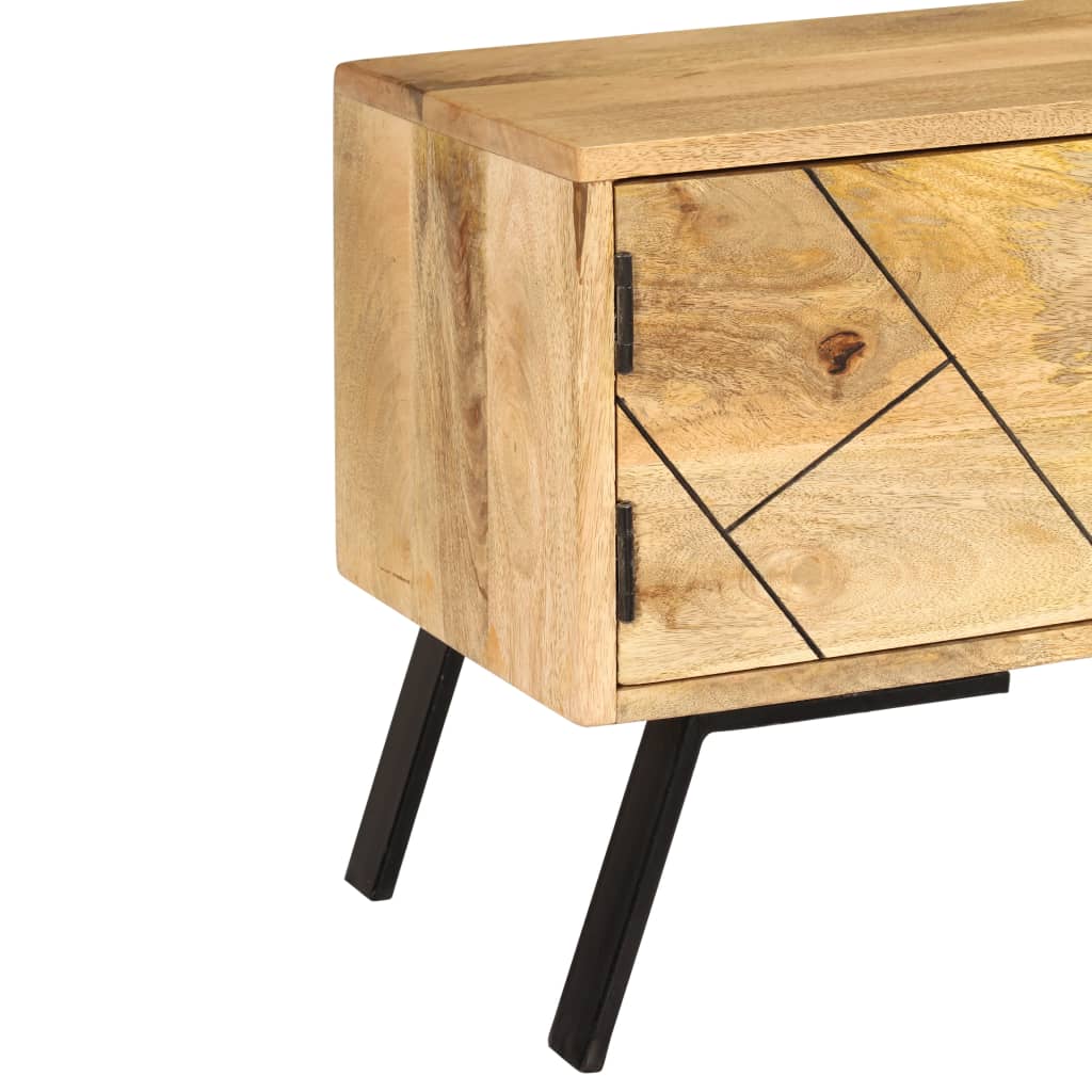 vidaXL Meuble TV bois de manguier massif 140x30x40 cm