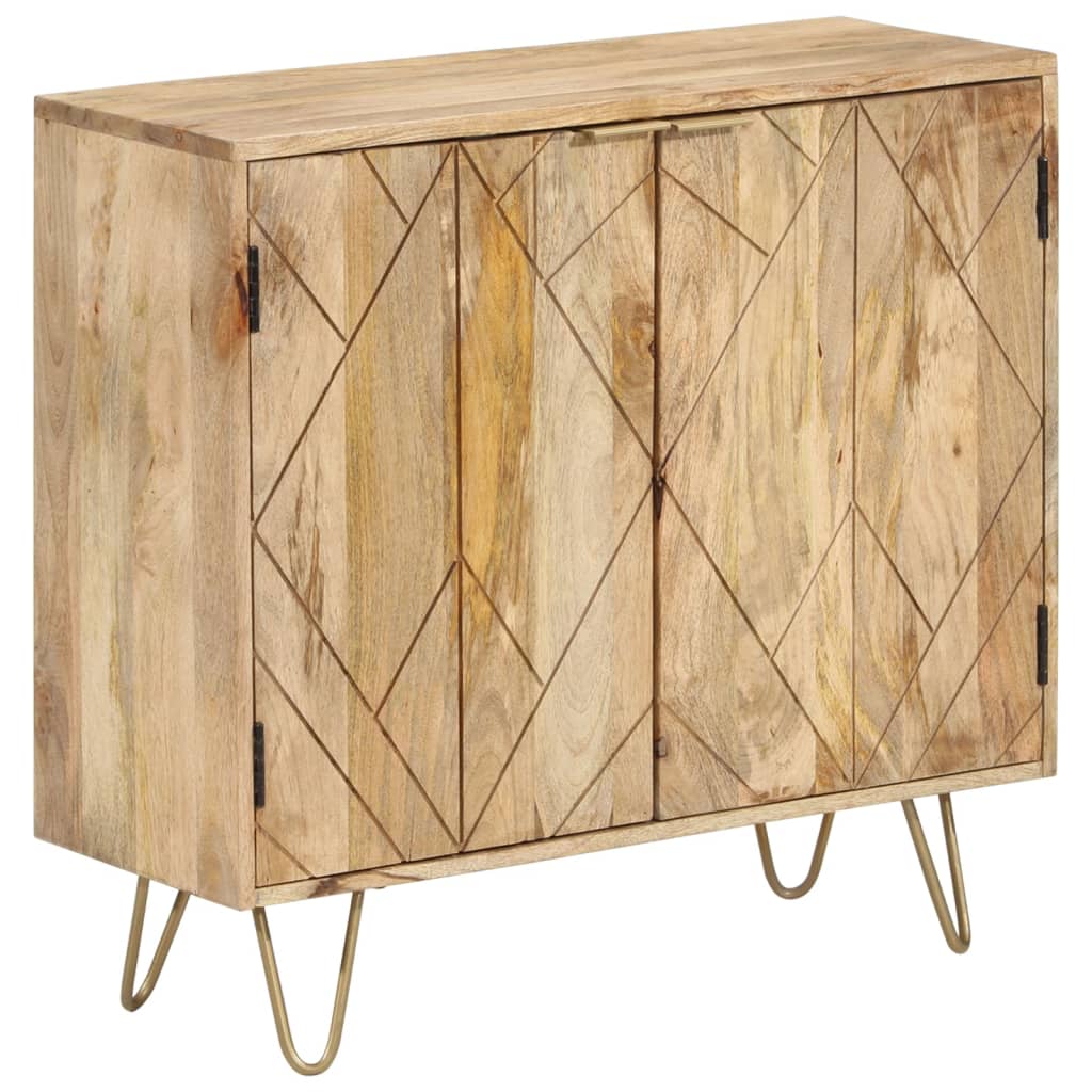 vidaXL Sideboard 80x30x75 cm Massivholz Mango