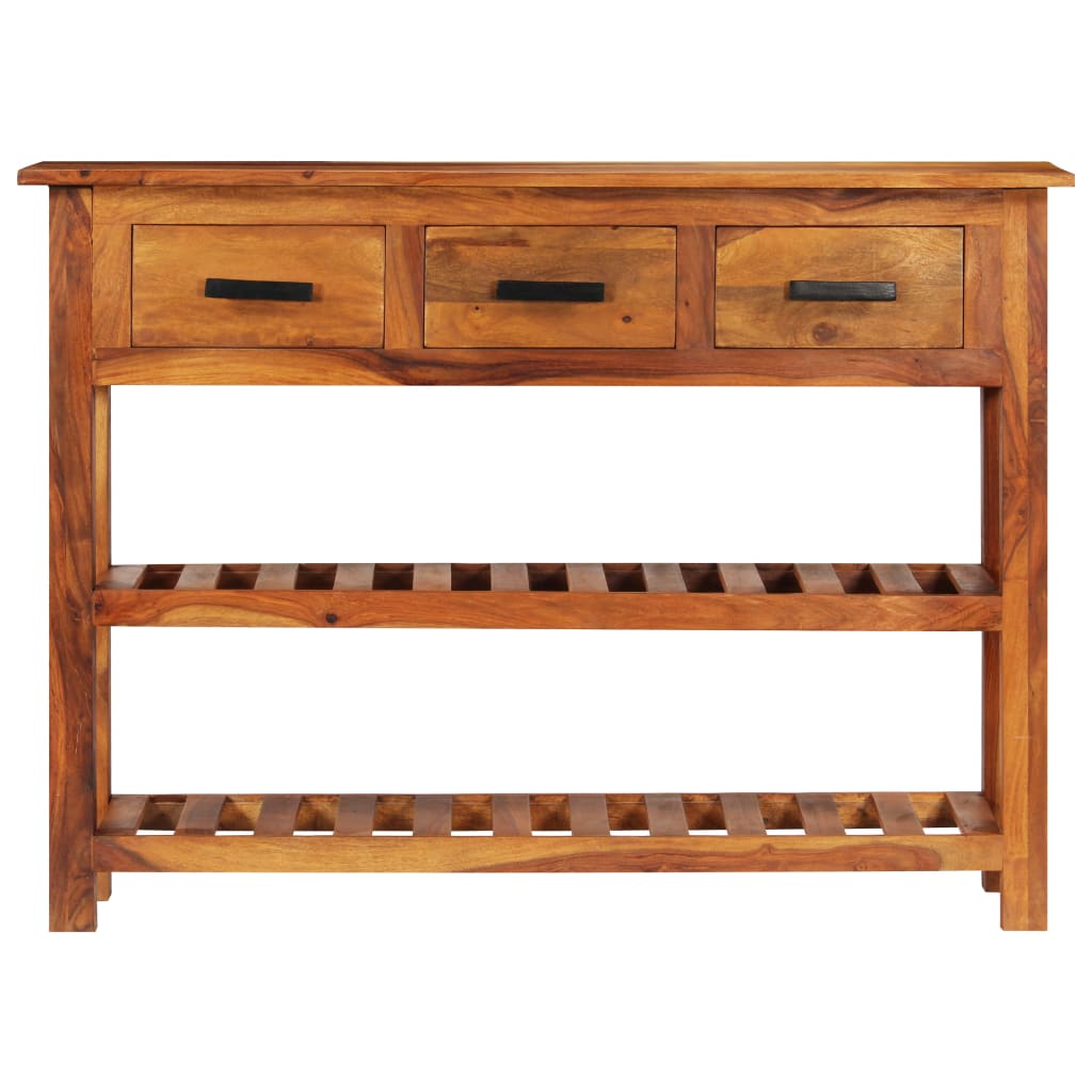 vidaXL Sideboard mit 3 Schubladen 110x30x80 cm Massivholz