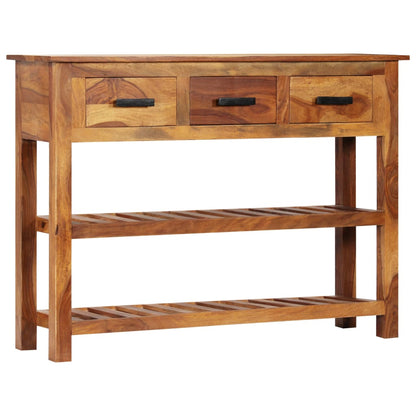 vidaXL Sideboard mit 3 Schubladen 110x30x80 cm Massivholz