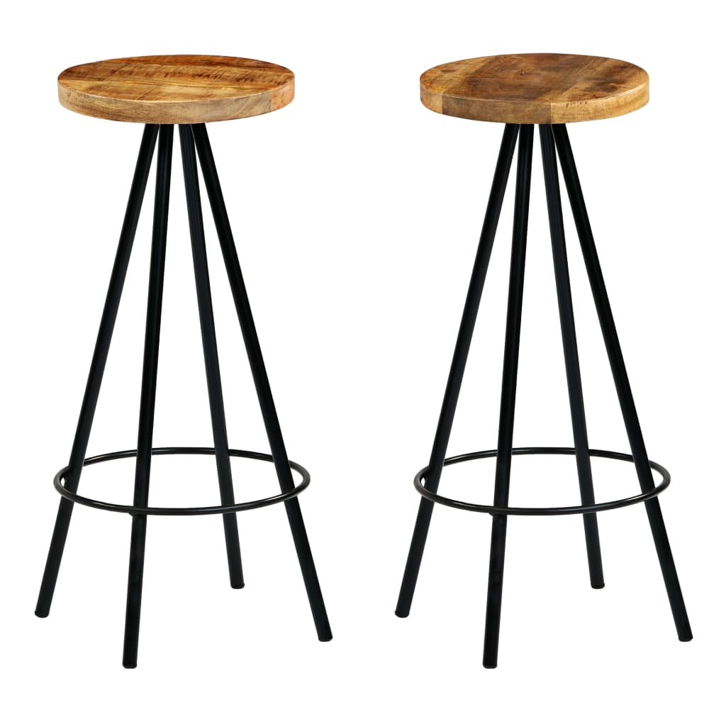 vidaXL Bar-Set 3-tlg. Massivholz Mango 60×60×107 cm
