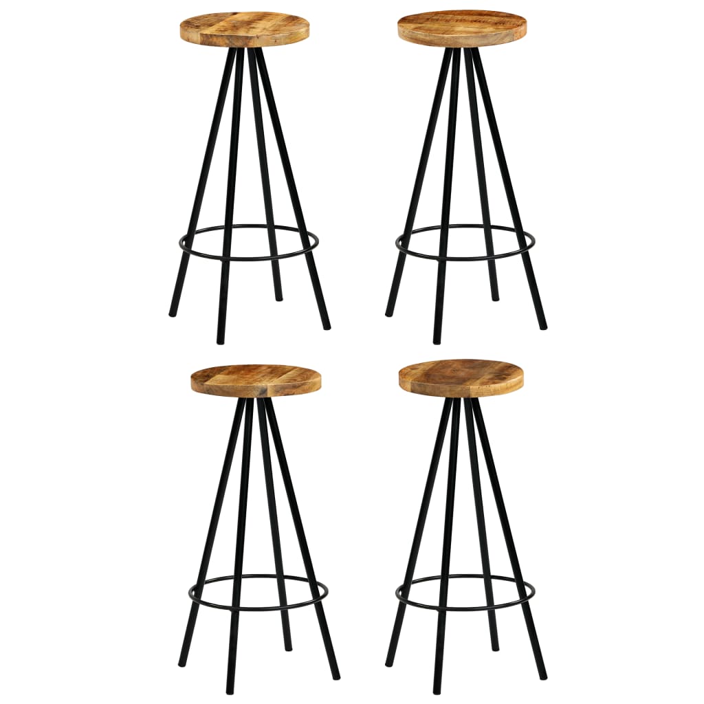 vidaXL Ensemble de bar 5 pcs Bois de manguier massif 120×60×107 cm