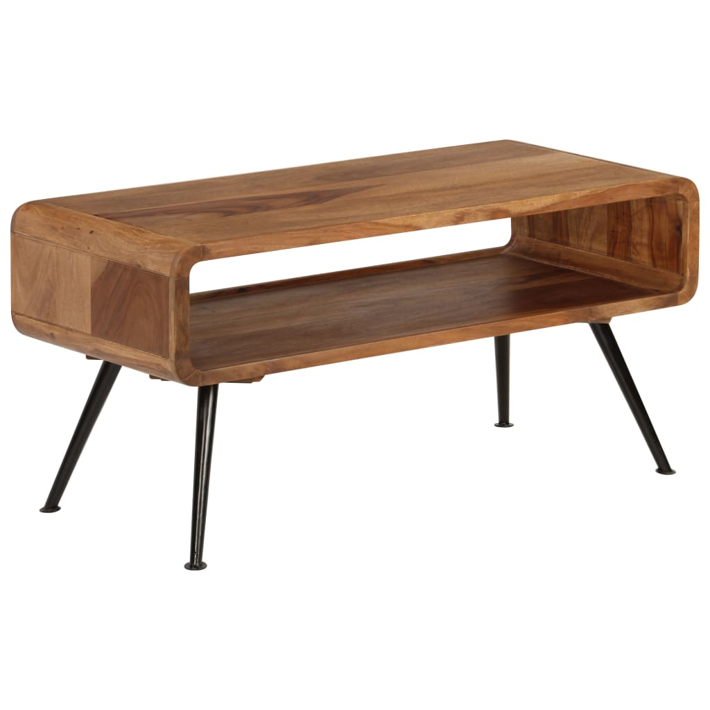 vidaXL Couchtisch Massivholz Akazie 95 x 40 x 45 cm
