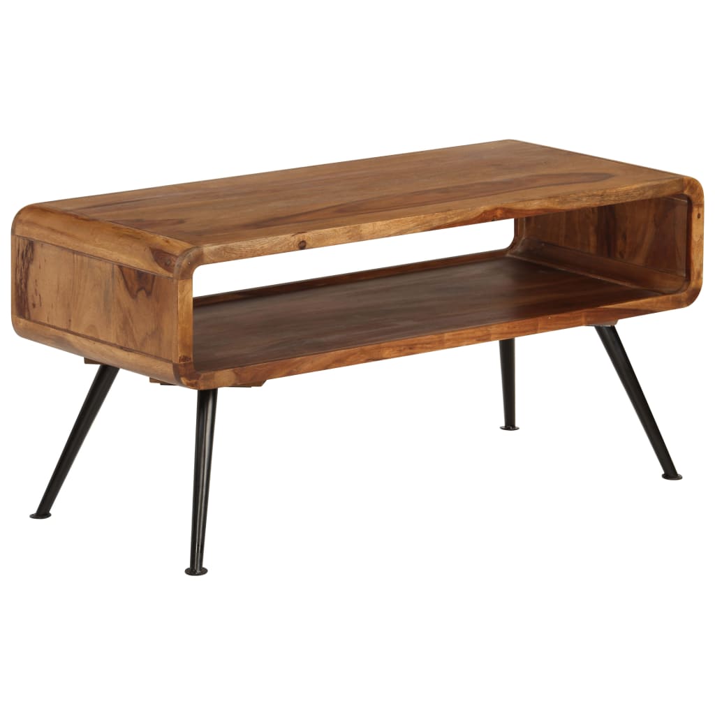 vidaXL Couchtisch Massivholz Akazie 95 x 40 x 45 cm