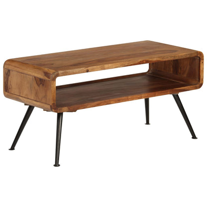 vidaXL Couchtisch Massivholz Akazie 95 x 40 x 45 cm
