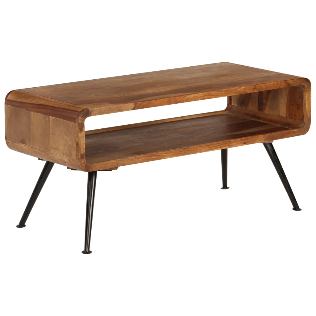 vidaXL Couchtisch Massivholz Akazie 95 x 40 x 45 cm