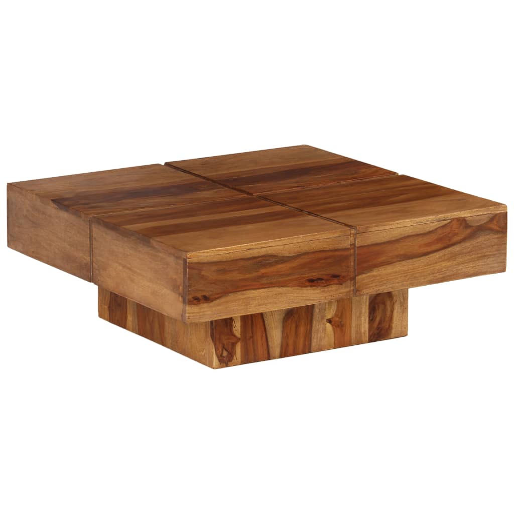 vidaXL Couchtisch 80x80x30 cm Massivholz Akazie
