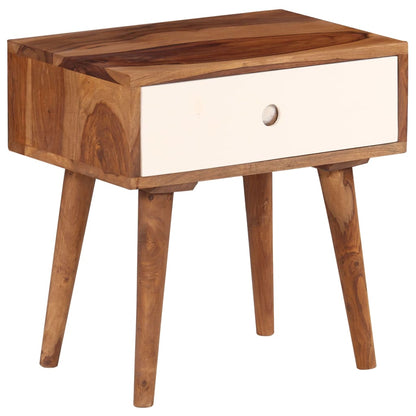 vidaXL Table de chevet en bois d'acacia massif 45x30x45 cm