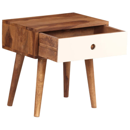 vidaXL Table de chevet en bois d'acacia massif 45x30x45 cm