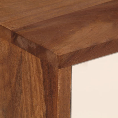 vidaXL Table de chevet en bois d'acacia massif 45x30x45 cm