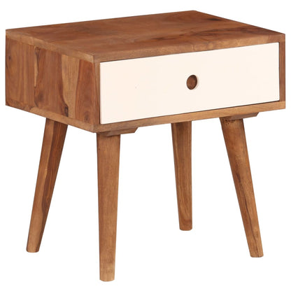 vidaXL Table de chevet en bois d'acacia massif 45x30x45 cm