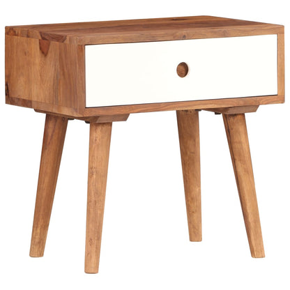 vidaXL Table de chevet en bois d'acacia massif 45x30x45 cm