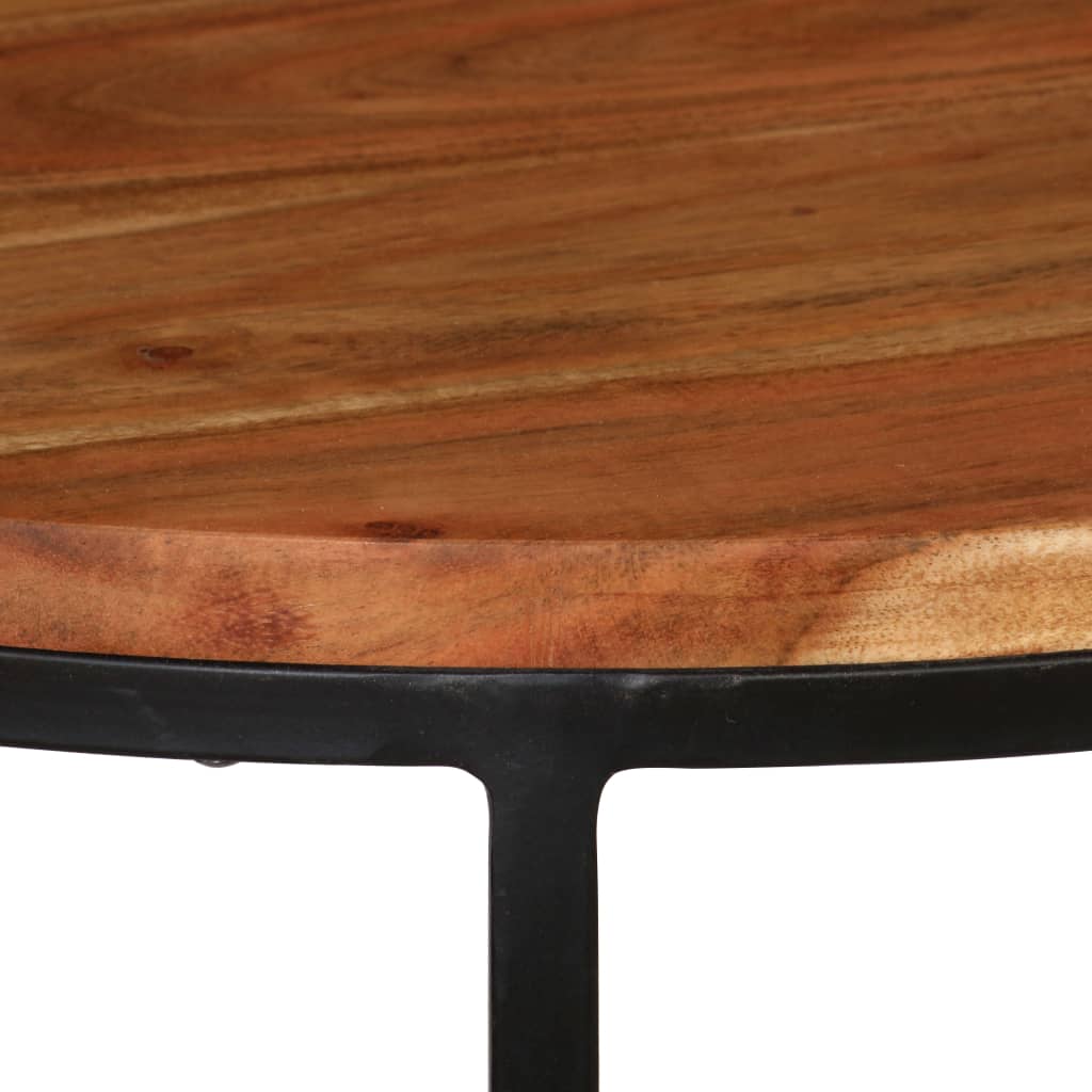 vidaXL Table basse, ensemble de 3, bois d'acacia massif