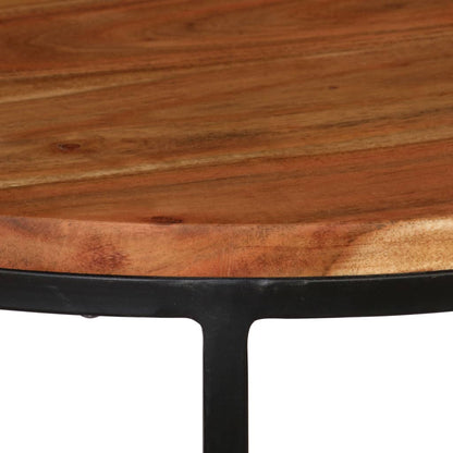vidaXL Table basse, ensemble de 3, bois d'acacia massif