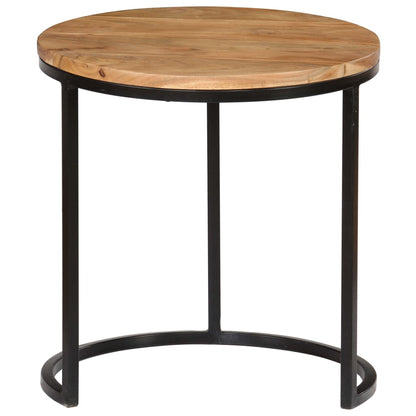 vidaXL Table basse, ensemble de 3, bois d'acacia massif