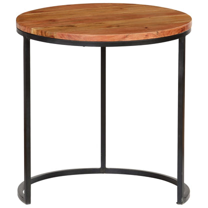 vidaXL Table basse, ensemble de 3, bois d'acacia massif