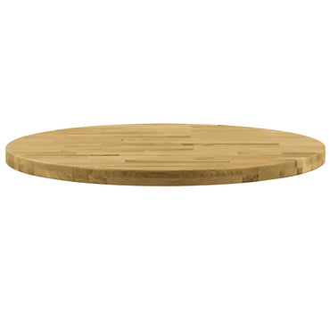 vidaXL Plateau de table chêne massif rond 44 mm 400 mm