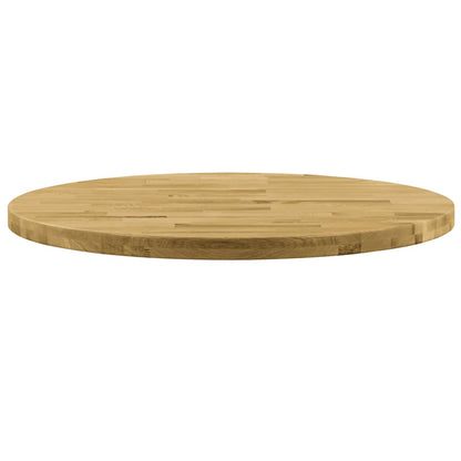 vidaXL Plateau de table chêne massif rond 44 mm 400 mm