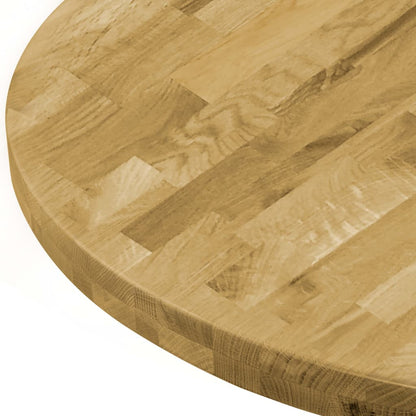 vidaXL Plateau de table chêne massif rond 44 mm 400 mm