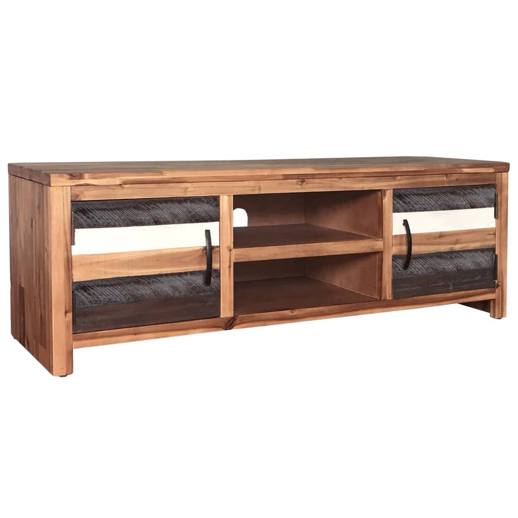 Meuble TV vidaXL en bois d'acacia massif 120x35x40 cm
