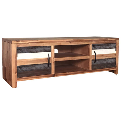 Meuble TV vidaXL en bois d'acacia massif 120x35x40 cm