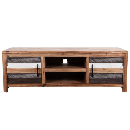 Meuble TV vidaXL en bois d'acacia massif 120x35x40 cm