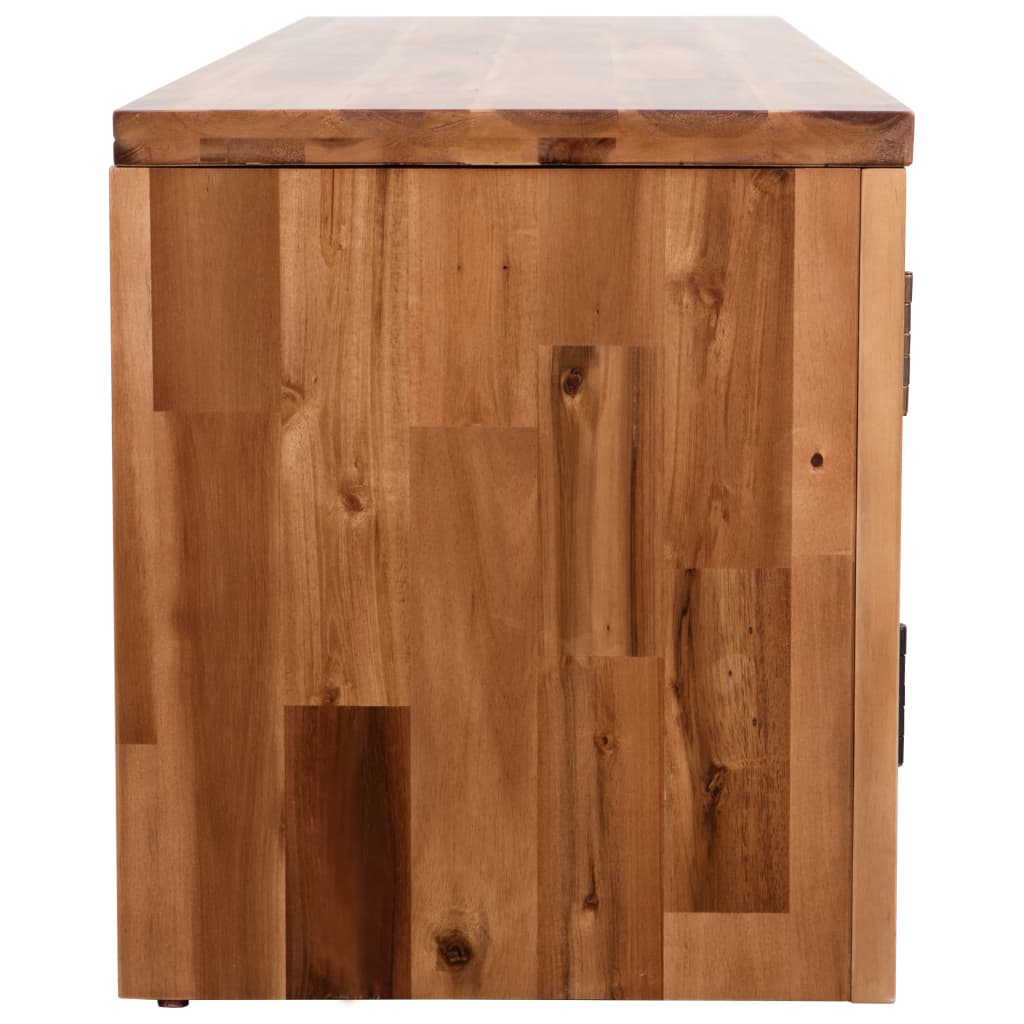 Meuble TV vidaXL en bois d'acacia massif 120x35x40 cm