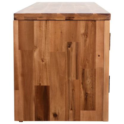Meuble TV vidaXL en bois d'acacia massif 120x35x40 cm
