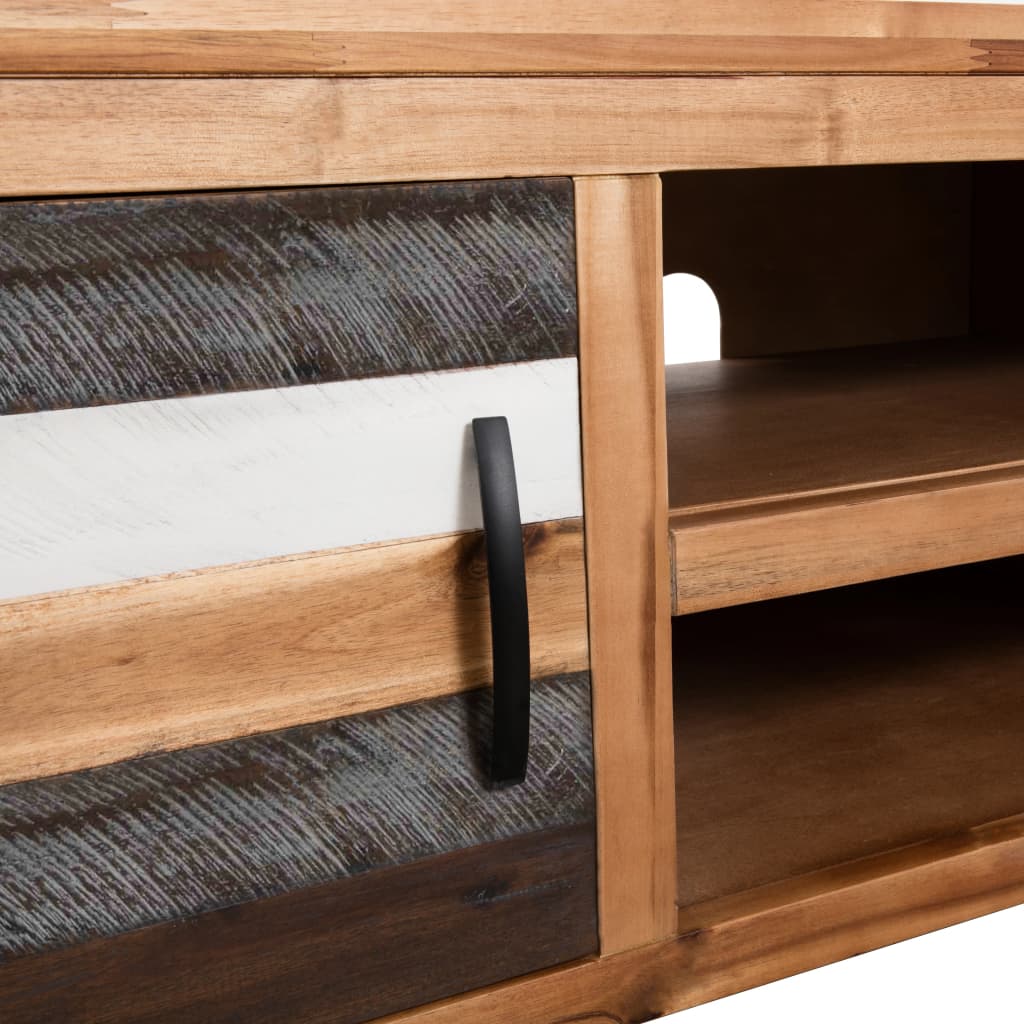 Meuble TV vidaXL en bois d'acacia massif 120x35x40 cm